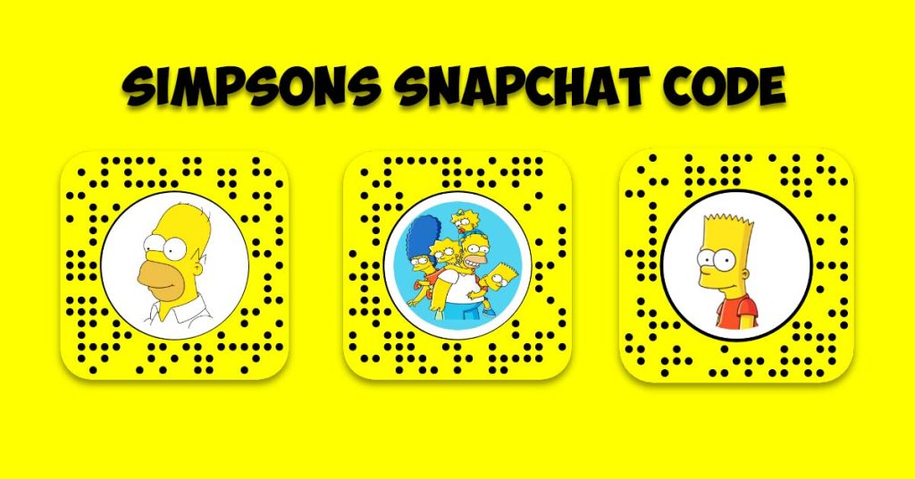 Simpsons Snapchat Code